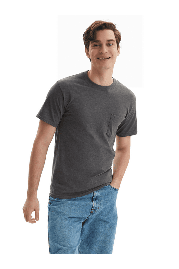 Men's Premium Beefy-T Short Sleeve T-Shirt With Pocket, Up to Size 3XL