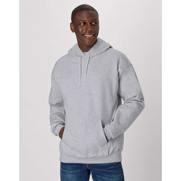 Hanes Ultimate Men's Heavyweight Fleece Hoodie Light Steel L