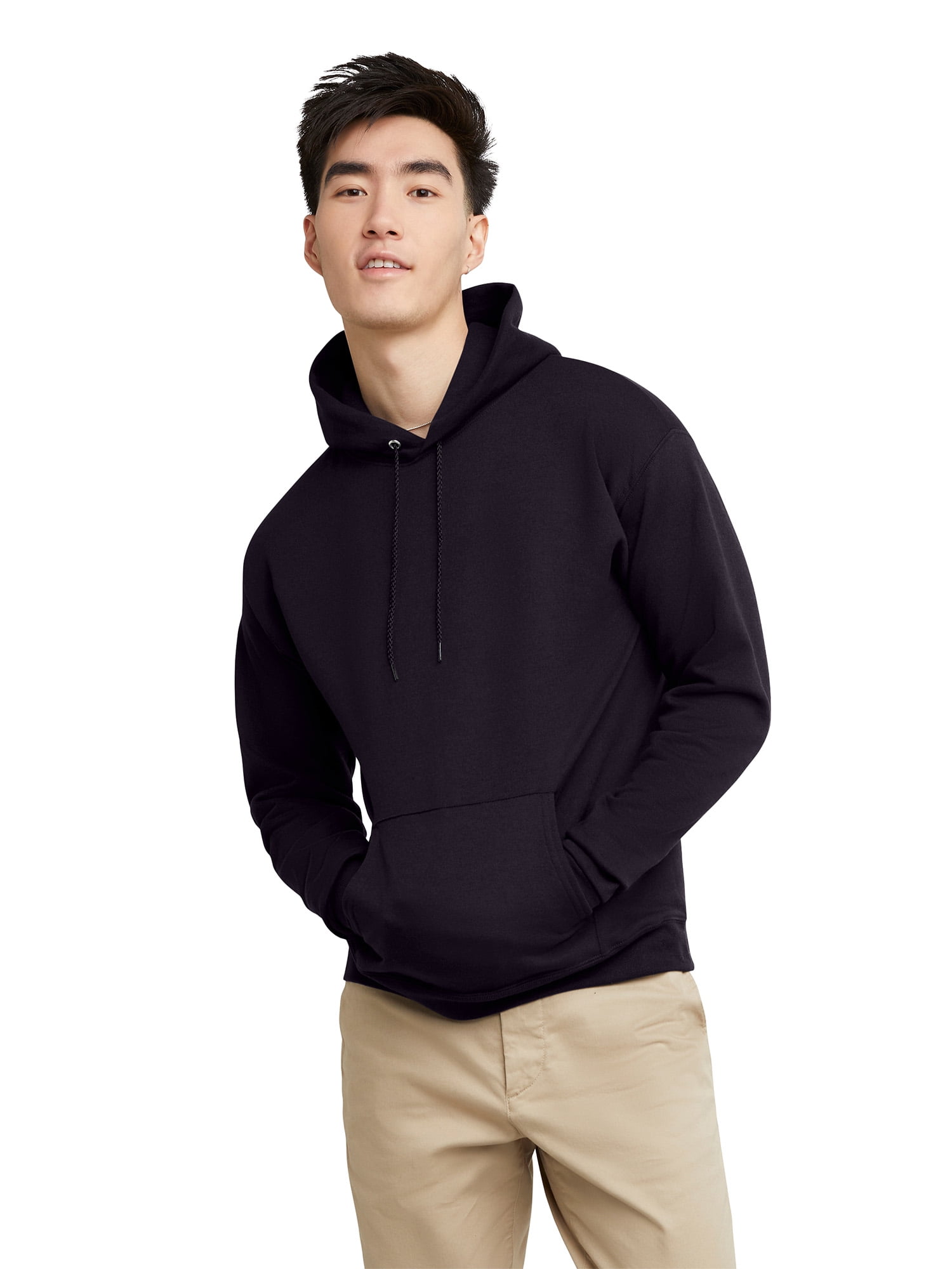 Hanes Men's & Big Men's EcoSmart Fleece Pullover Hoodie, up