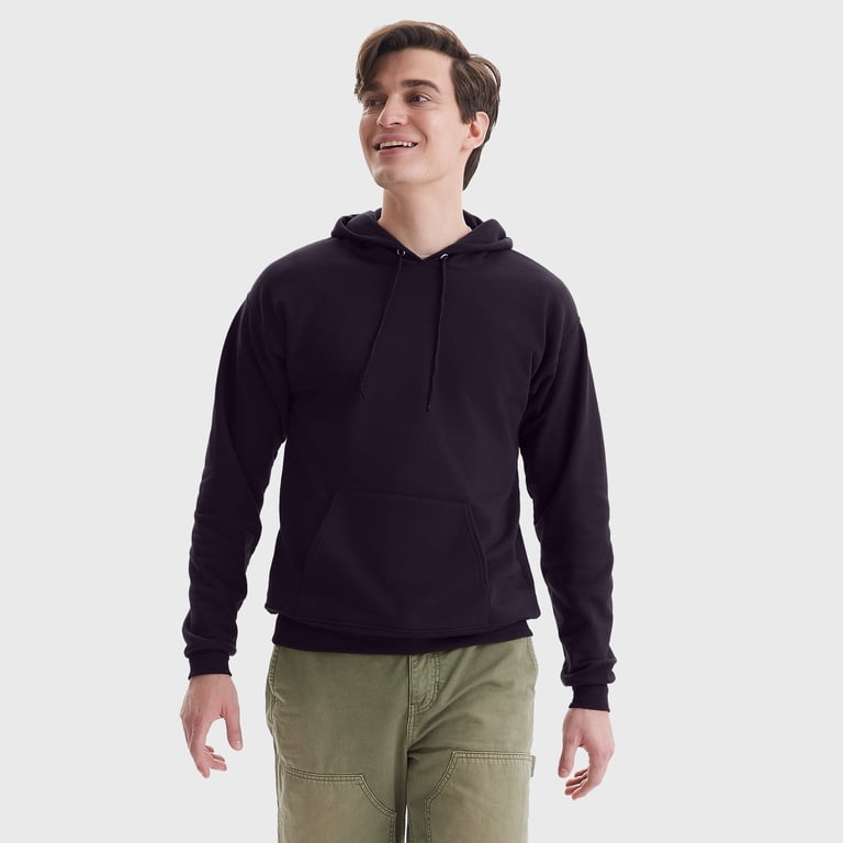 Hanes Heren EcoSmart Hoodie, Midweight Fleece, Pullover Hooded Sweatshirt, Kalk, L