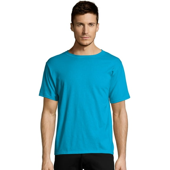 Hanes EcoSmart Unisex Crewneck T-Shirt Teal L