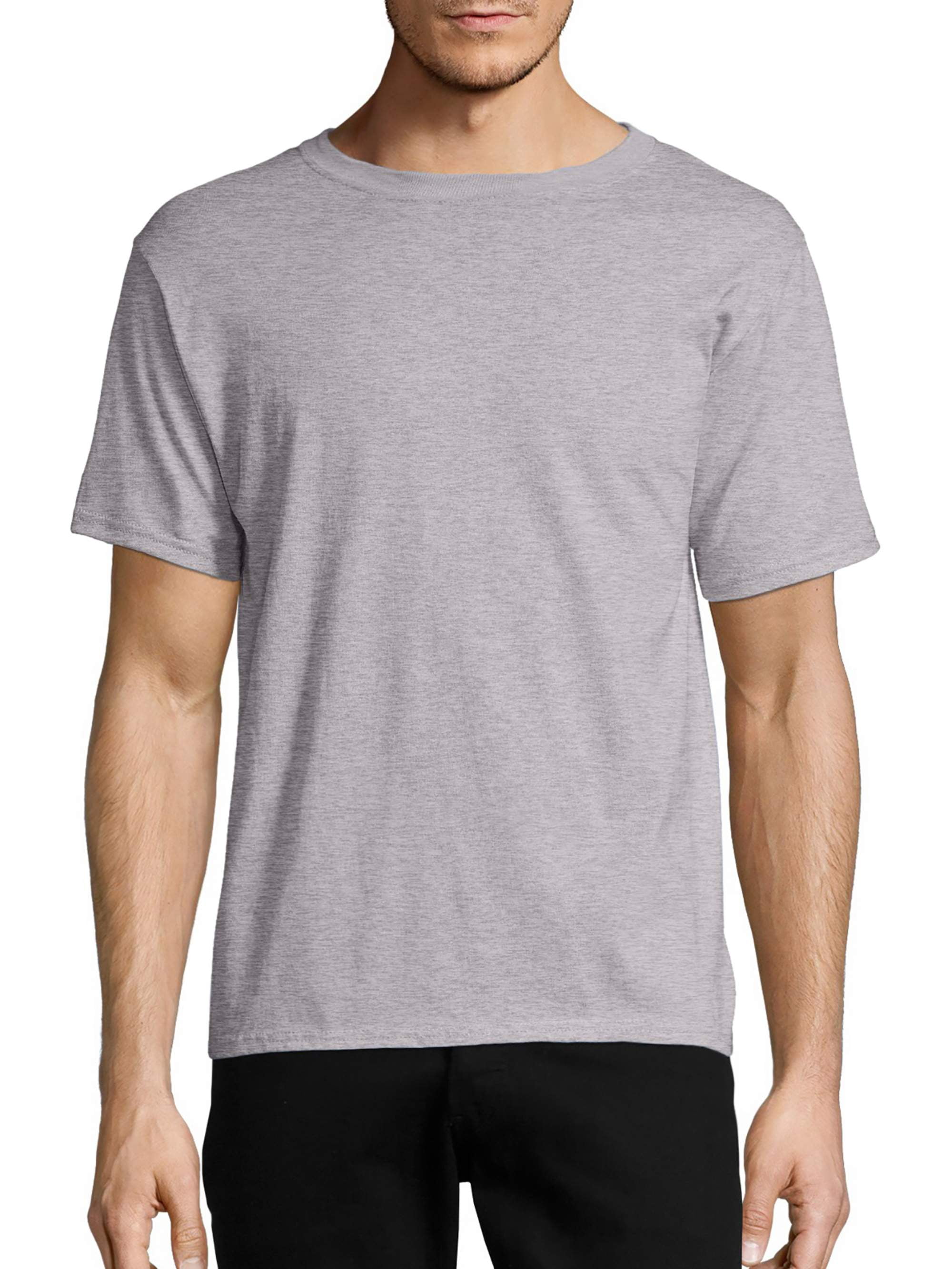 Hanes Ecosmart Men's Short Sleeve Tee, Soft Jersey Fabric, Up To