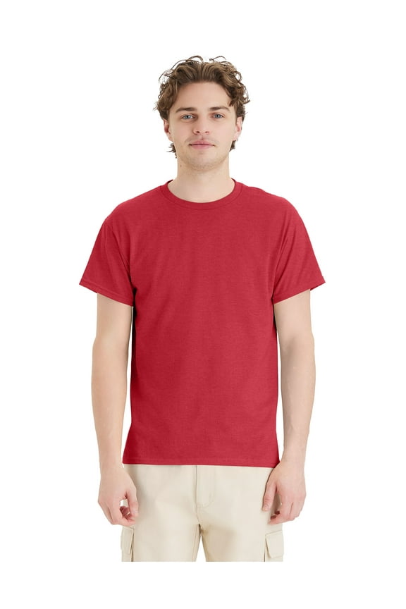 EcoSmart Unisex Crewneck T-Shirt Heather Red L