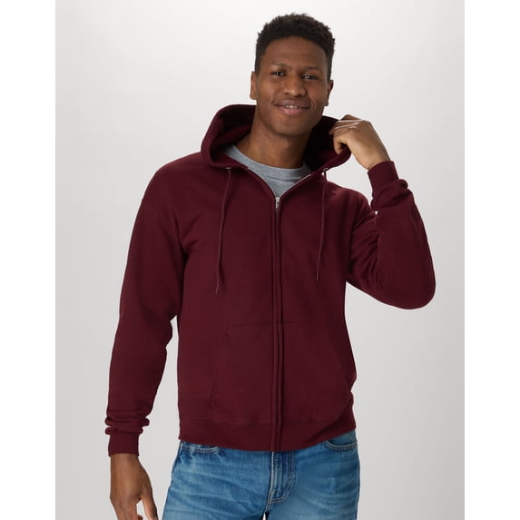 Hanes Men's & Big Men's Fleece Full Zip Up Hoodie Sweatshirt, Sizes S-3XL