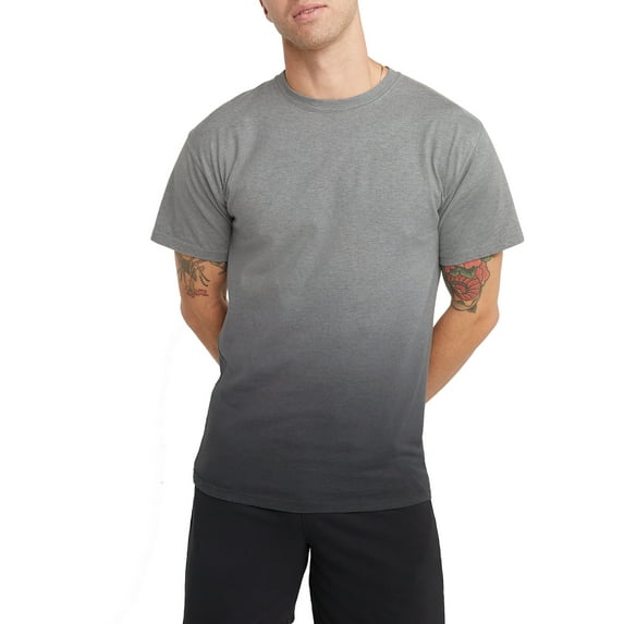 Hanes Men's Garment Washed Cotton T-Shirt, Ombre Dyed, Sizes S-3XL