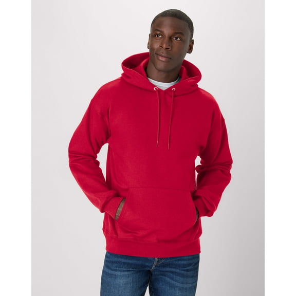 Hanes Ultimate Men's Heavyweight Fleece Hoodie Deep Red 2XL