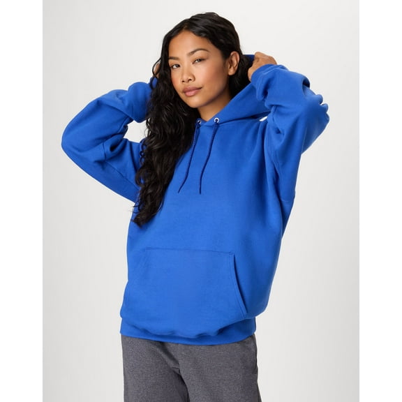 Hanes Ultimate Men's Heavyweight Fleece Hoodie Deep Royal XL