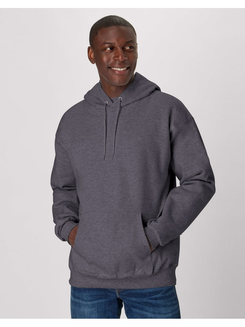 Hanes Ultimate Men's Heavyweight Fleece Hoodie Charcoal Heather M