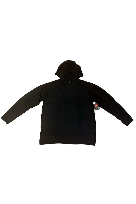 Men's Big Size Ultimate Modal Spandex Black Pajama Hoodie