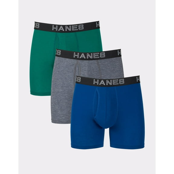 Hanes Men's Big & Tall Comfort Flex Fit Total Support Pouch Boxer Brief 3-Pack