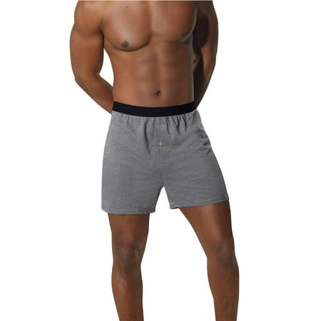 Hanes Men's Big & Tall ComfortSoft Solid Knit Boxers, 4 Pack