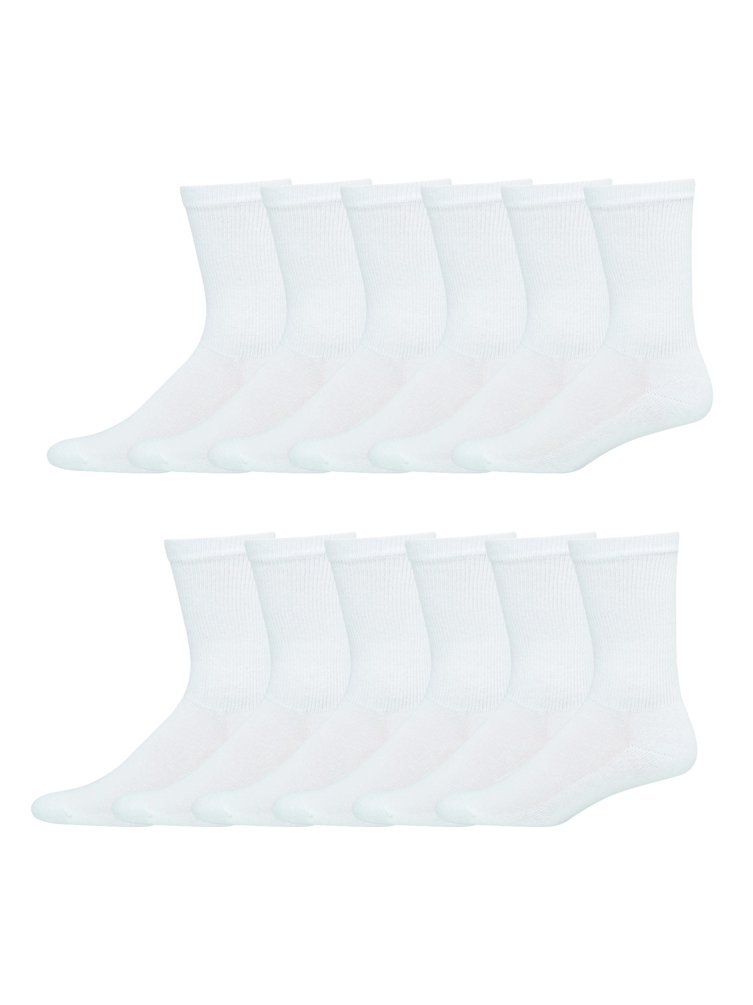 Hanes Men's Big & Tall X-Temp Active Cool Crew Socks, 12 Pack, Size 12-14