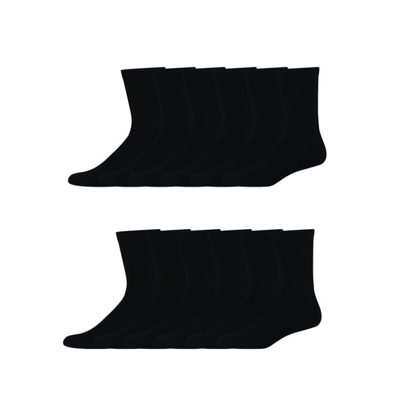 Hanes Men's Big & Tall X-Temp Active Cool Crew Socks, 12 Pack