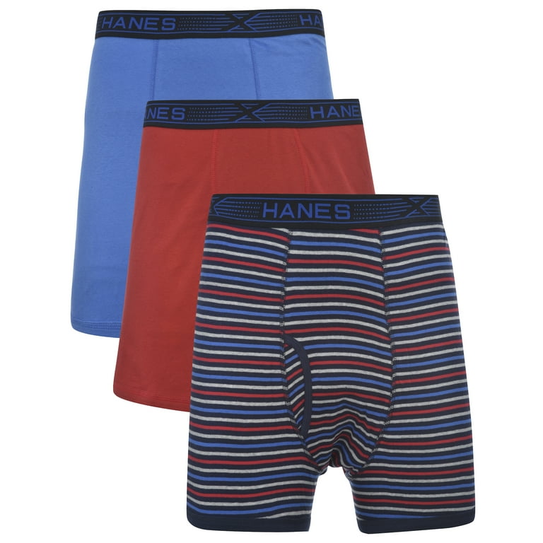 Hanes Men's Big and Tall Boxer Brief with Fresh IQ and Xtemp