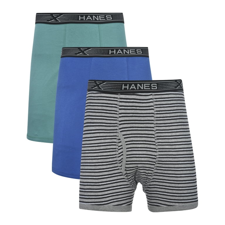 Hanes Men's Big and Tall Boxer Brief with Fresh IQ and Xtemp