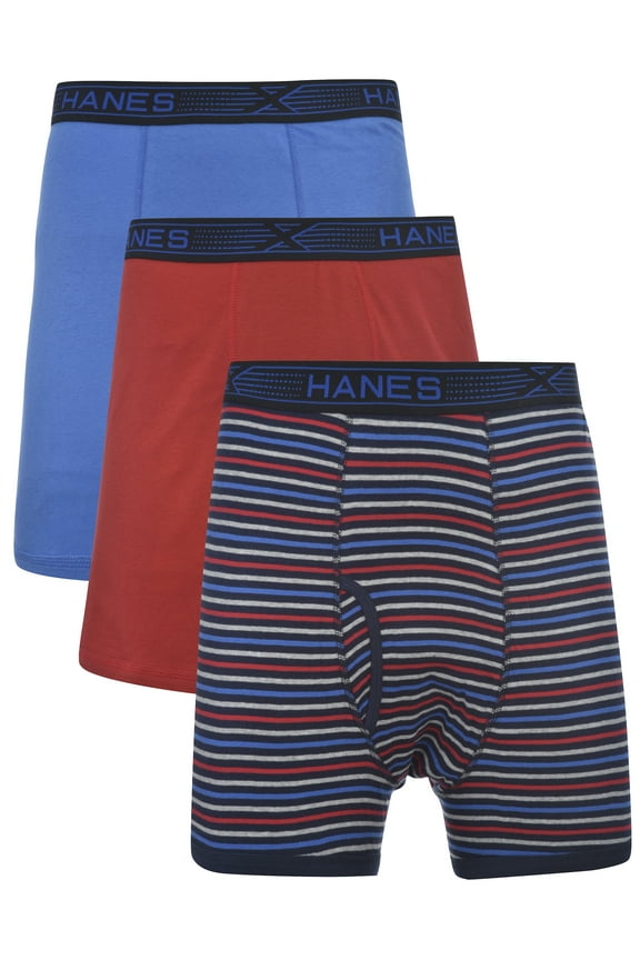 Men's Big and Tall Boxer Brief with Fresh IQ and Xtemp, Fashion Pack