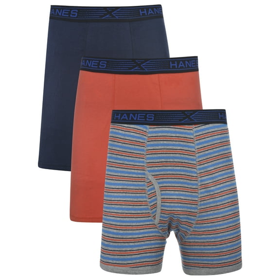 Hanes Men's Big and Tall Boxer Brief with Fresh IQ and Xtemp, Fashion Pack