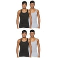 thumbnail image 1 of Hanes Men's Big and Tall ComfortSoft Moisture Wicking Tagless Tank Undershirts-Multipacks, Assorted 4-Pack, 2X Large, 1 of 3
