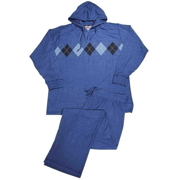 Hanes Men's Big and Tall Long Sleeve Hoodie and Pant Sleep Set: Ultimate Comfort