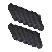 Hanes Men's Big and Tall X-Temp Cushioned with Arch & Vent No Show Socks, 12 Pack
