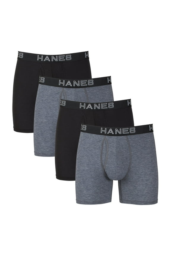 Men's Boxer Brief 4-Pack Ultimate Comfort Flex Fit Total Support Pouch