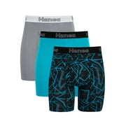 Hanes Mens Boxer Briefs Pack, Moisture-Wicking Cotton Blend Underwear 3-Pack, Odor-Control Boxer Briefs, 3-Pack