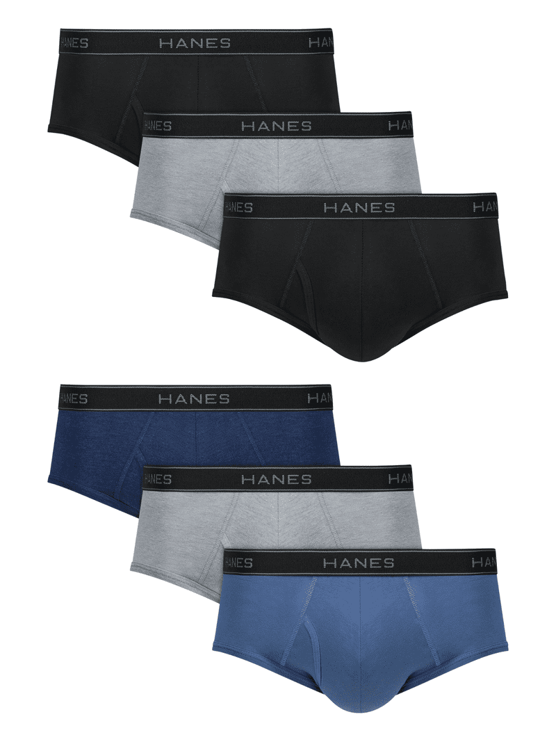 Hanes Slip Intimo Uomo, Vita Media, Medium, Solidi Assortiti