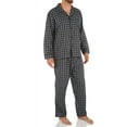 thumbnail image 1 of Men's Hanes® Classics Pajama Set Color: Black Plaid Size: M, 1 of 3