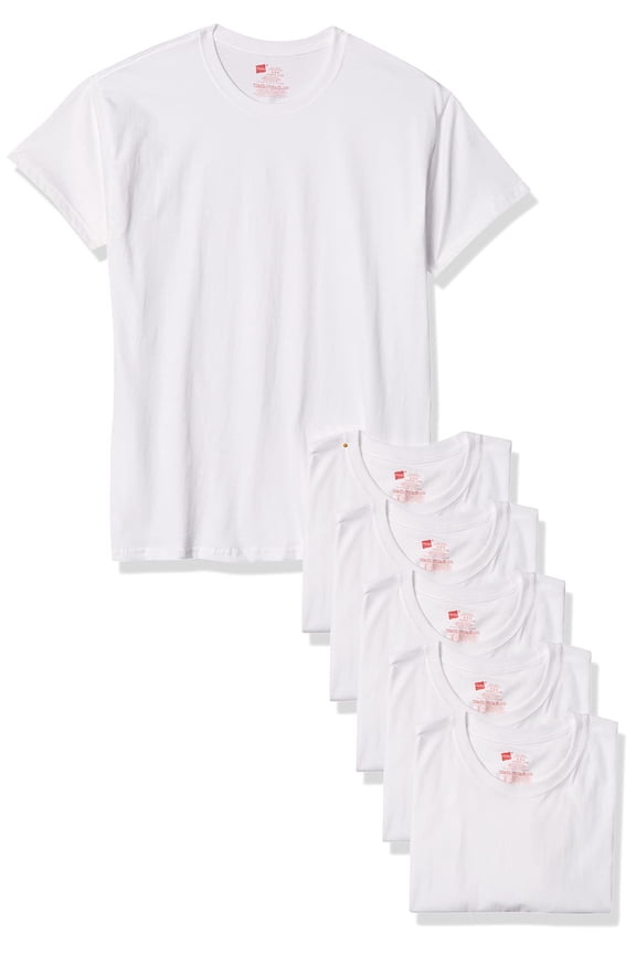 Men's Classics ComfortSoft Tagless Tees, (6-Pack) White, 3X-Large