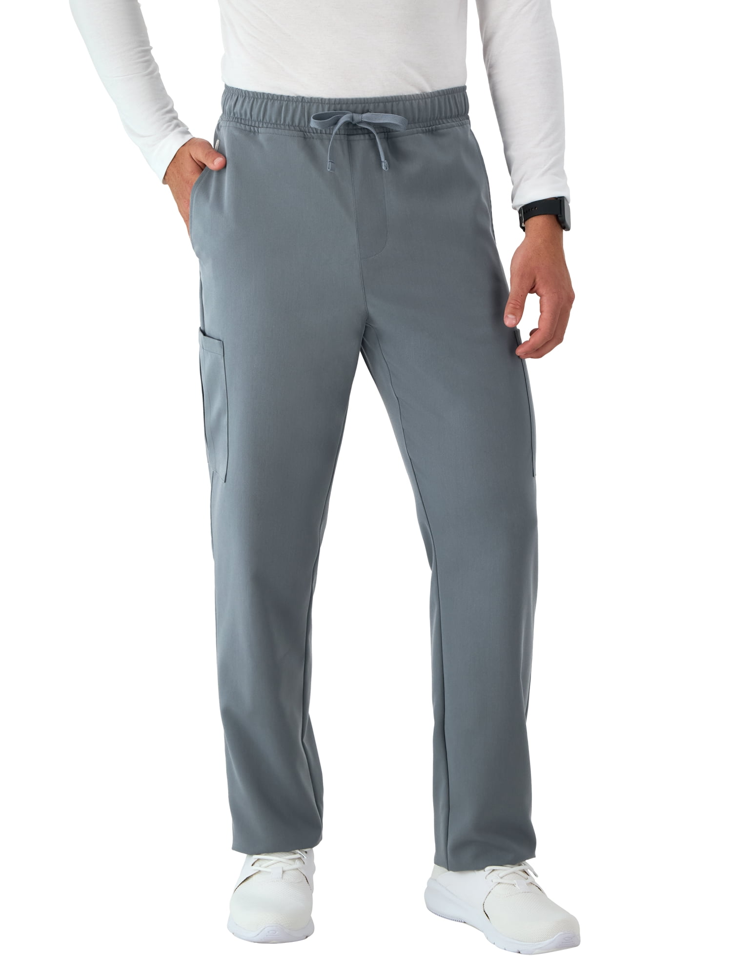 Hanes Men's Comfort Fit Scrubs Drawstring Straight-Leg Pants, Sizes up-to 3X