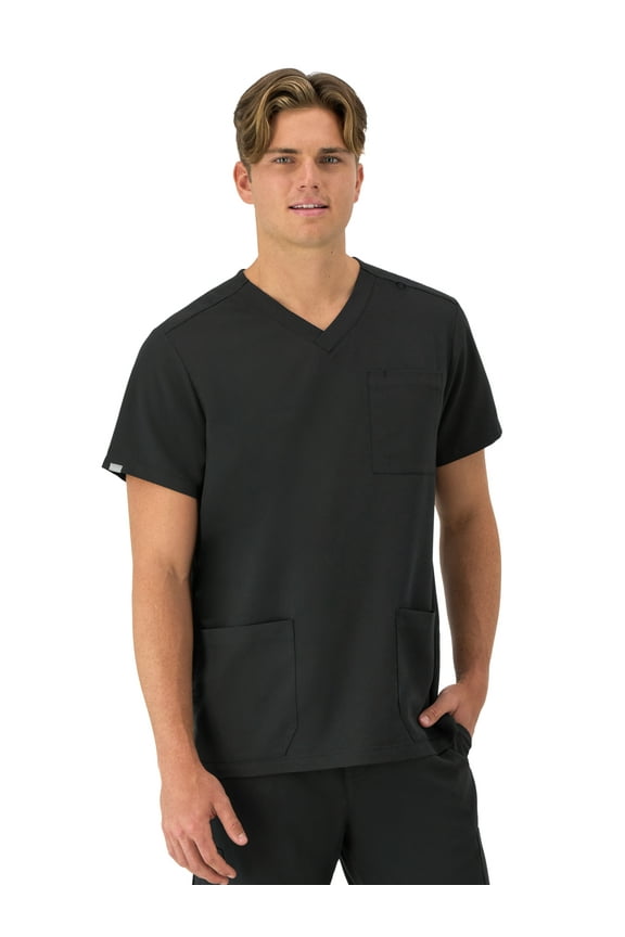Men's Comfort Fit Short Sleeve 3 Pocket V-Neck Scrub Top, Sizes up-to 3X