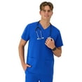 thumbnail image 1 of Hanes Men's Comfort Fit Short Sleeve 3 Pocket V-Neck Scrub Top, Sizes up-to 3X, 1 of 8