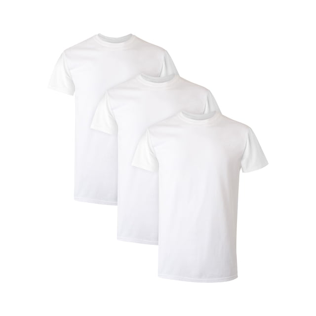 Hanes Undershirt T-Shirt, 3-Pack, Soft Modal-Cotton-Blend White Undershirts, Moisture-Wicking