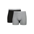 thumbnail image 1 of Hanes Men's Comfort Flex Boxer Brief Underwear Pack, Cotton, Moisture-Wicking, 2-Pack, 1 of 9
