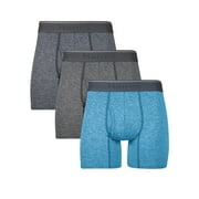 Underwear Boxer Briefs, 3-Pack, Comfort Flex Fit Boxer Briefs for Men, Stretch Mesh
