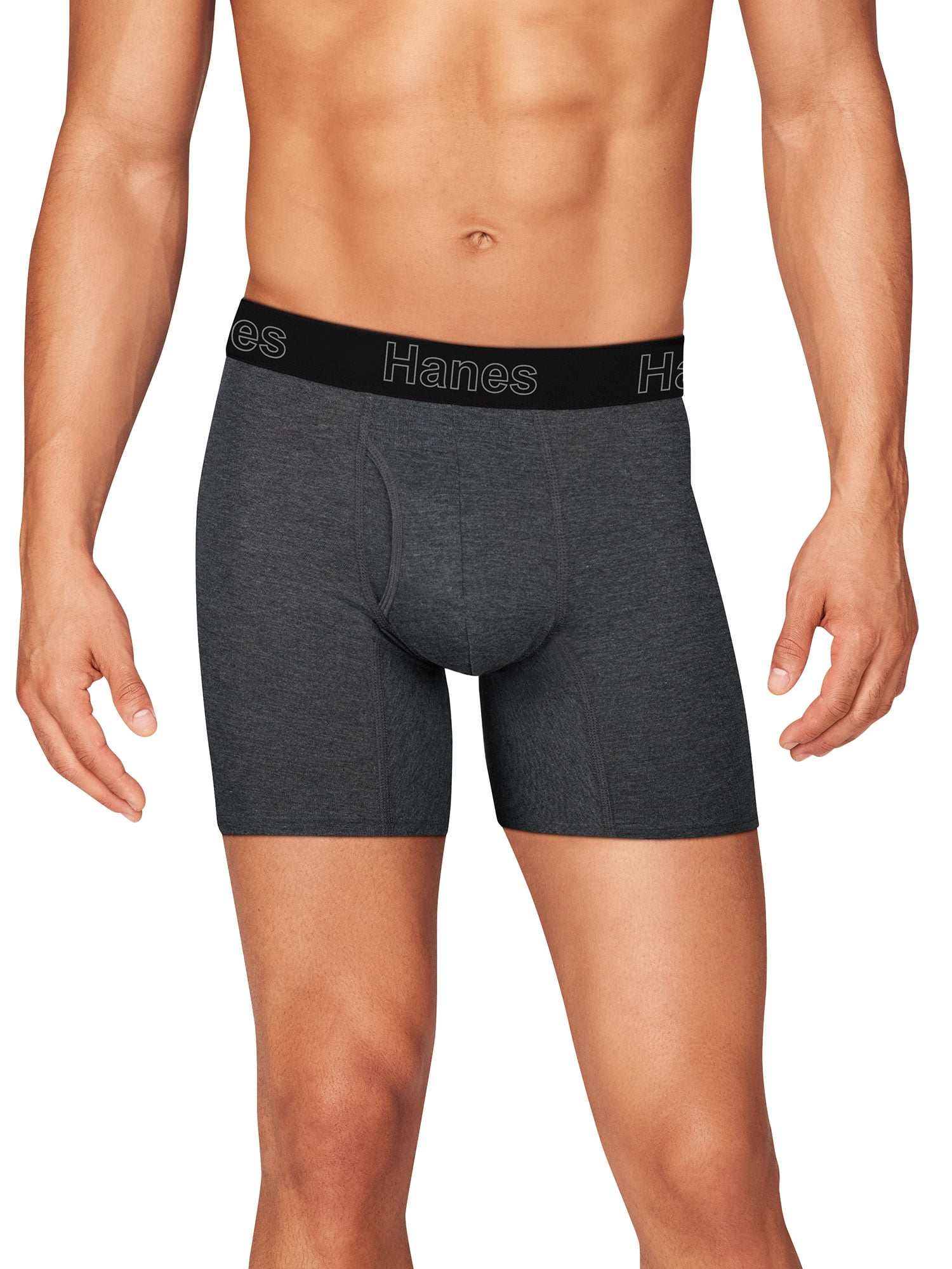 3 Hanes Premium Men's Comfort Flex Fit Boxer Briefs 3pk -large