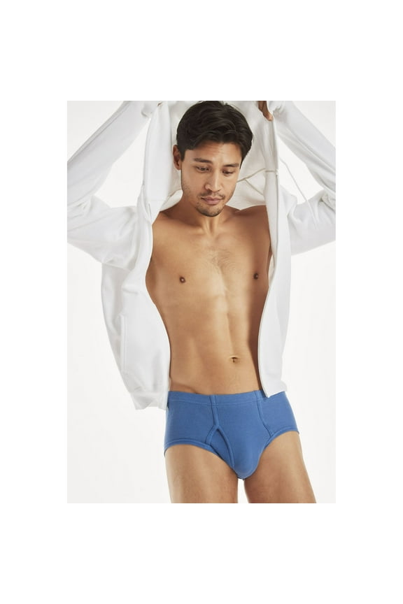 Men's Comfort Soft Waistband Mid-Rise Briefs 4 pack + 1 Bonus pack - Assorted