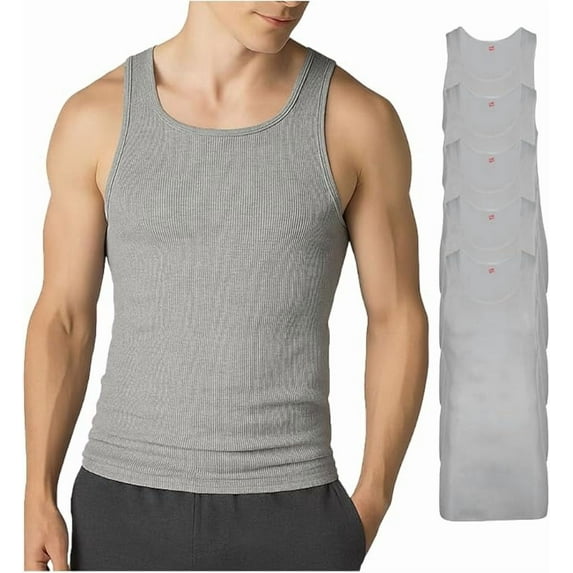 Hanes Men's Comfort Tagless Tank Soft and Breathable, (Men's)