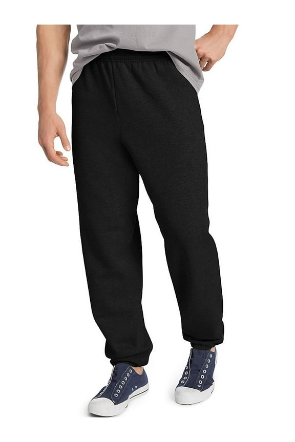 Men's ComfortBlend EcoSmart Sweatpants, Black, Small
