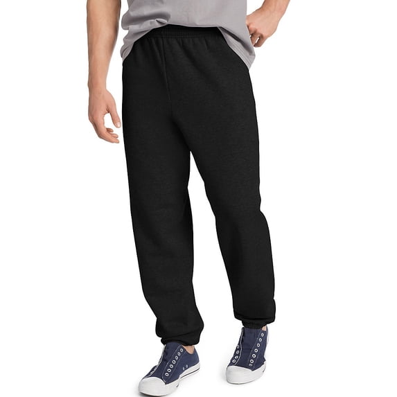 Hanes Men's ComfortBlend EcoSmart Sweatpants, Black, XLarge