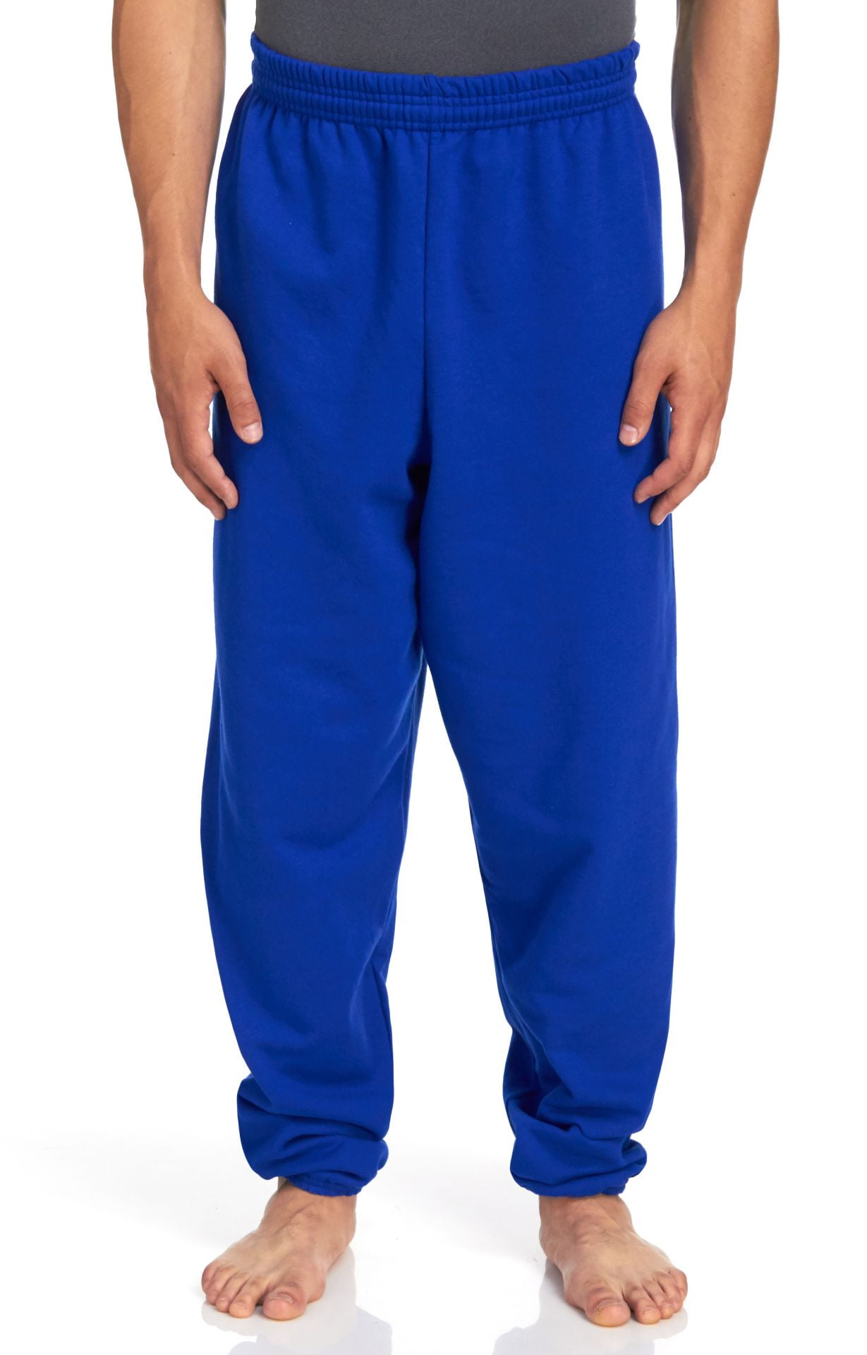 Hanes Men's ComfortBlend EcoSmart Sweatpants, Deep Royal, Medium 