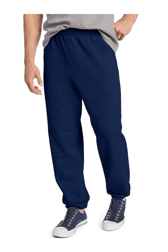 Men's ComfortBlend EcoSmart Sweatpants, Navy, Large