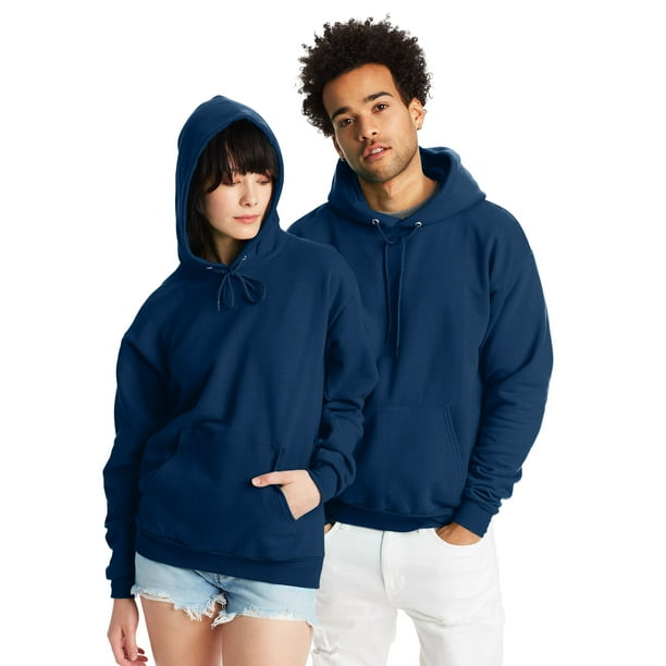 Hanes EcoSmart Unisex Fleece Hoodie Big Tall Sizes Available Navy XL Walmart Business Supplies