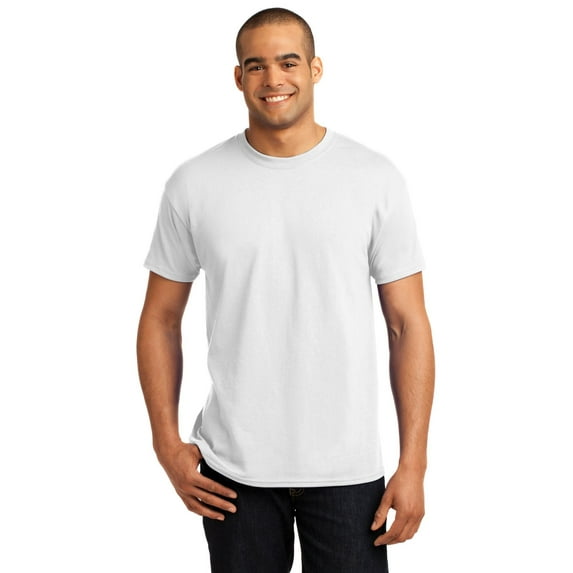 Hanes Men's ComfortBlend Short Sleeve T-Shirt, White, Large Pack of 3