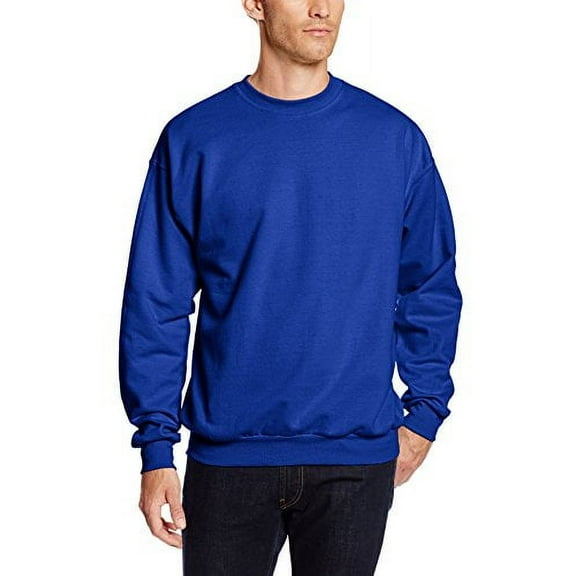 Hanes Men's ComfortBlend Sweatshirt, Deep Royal, Medium Pack of 2