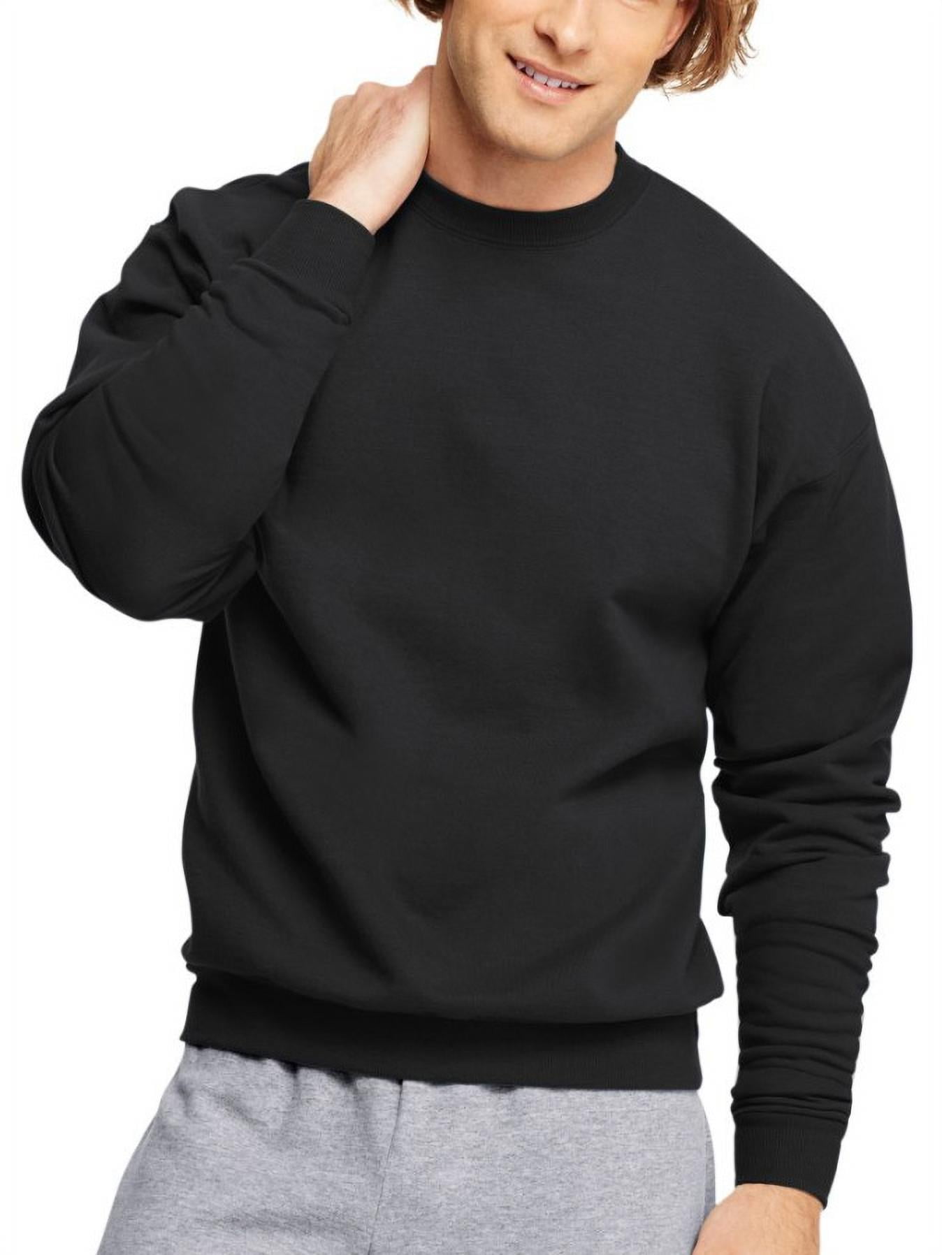 Hanes Men's ComfortBlend Unisex Fleece Crew Sweatshirt, Black, Large Hanes Men's ComfortBlend Unisex Fleece Crew Sweatshirt, Black, Large
