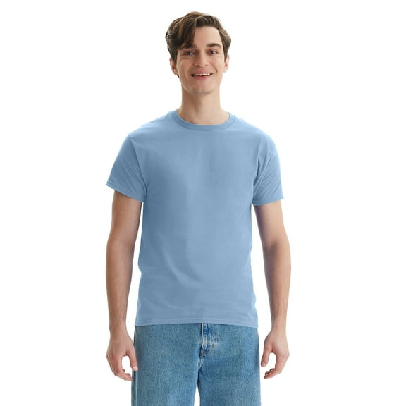Hanes Men Crew neck T-Shirt 4-Pack ComfortSoft 100% Cotton Heavyweight Tee Plain
