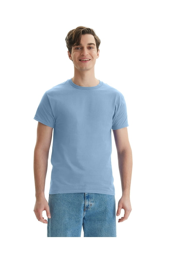 Essentials Men's Cotton T-Shirt, Value 4-Pack Light Blue 2XL