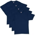 thumbnail image 1 of Hanes Men's ComfortSoft 100% Cotton Short Sleeve Crew Neck T-Shirt, 4-Pack, 1 of 3