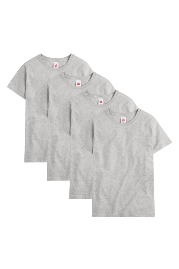 Men Crew neck T-Shirt 4-Pack ComfortSoft 100% Cotton Heavyweight Tee Plain